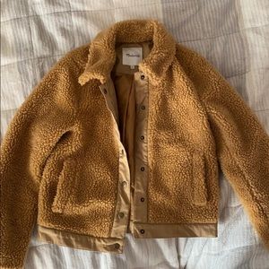 Madewell Women’s Snap up Teddy Jacket/Sherpa